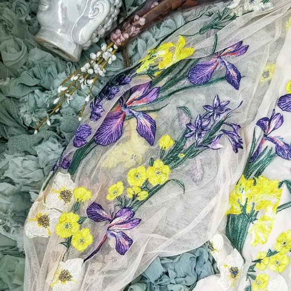 ASOS Blouson Sleeve Floral Dress 12 - Picture 3 of 16